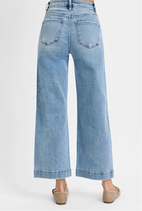 High Rise Crop Wide Leg Jeans
