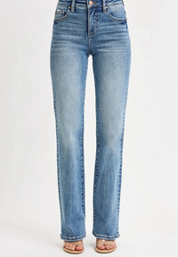 Tummy Control High Rise Straight Jeans