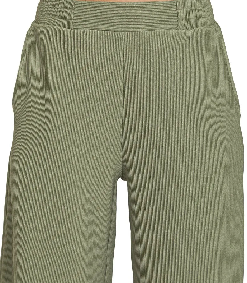 Ribbed High Neck Half Zip Pullover & Pants Set