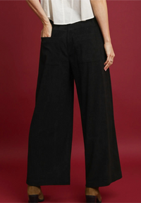 Wide-Leg Corduroy Pants