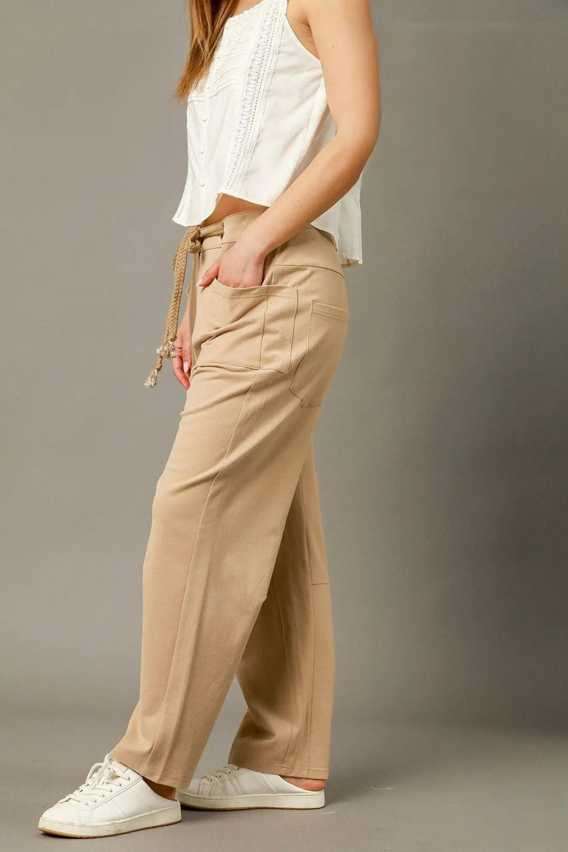 Cargo-Inspired Drawstring Pants