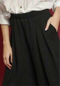 Elastic Waist Wide Leg Pants