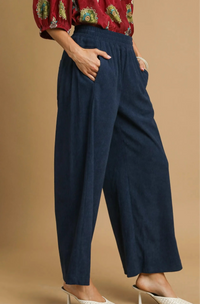 Wide-Leg Corduroy Pants