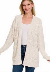 Long Sleeve Sweater Cardigan with Pockets