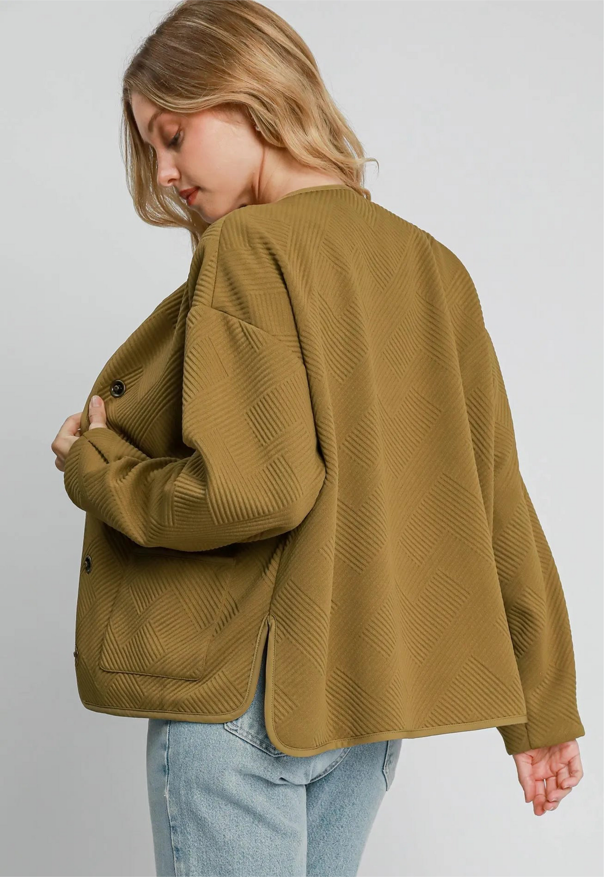 Textured Jacquard Jacket