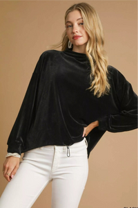 Ribbed Drawstring Hem Knit Top