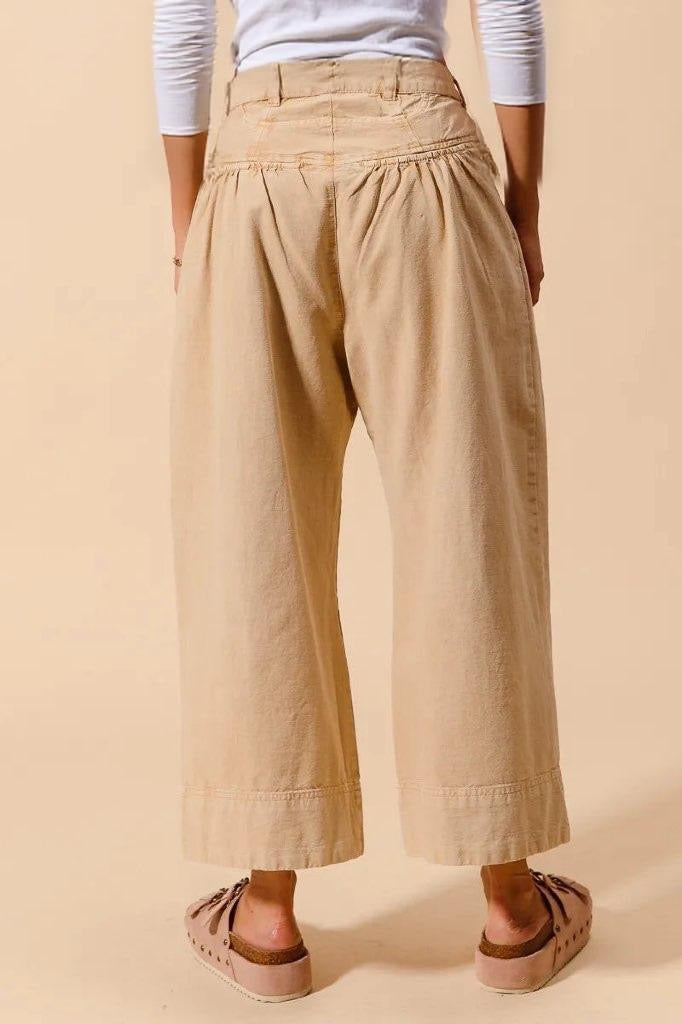 Mid Rise Wide Leg Chino Pants