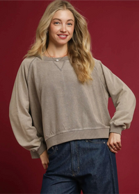 Mineral Wash French Terry Sweatshirt