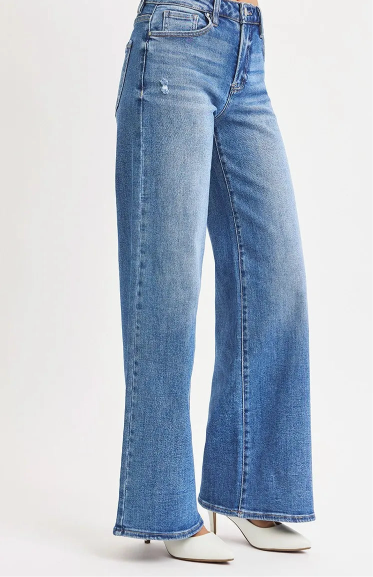 High Rise Wide Leg Jeans