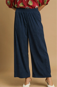 Wide-Leg Corduroy Pants