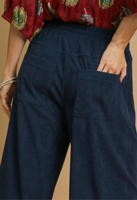 Wide-Leg Corduroy Pants