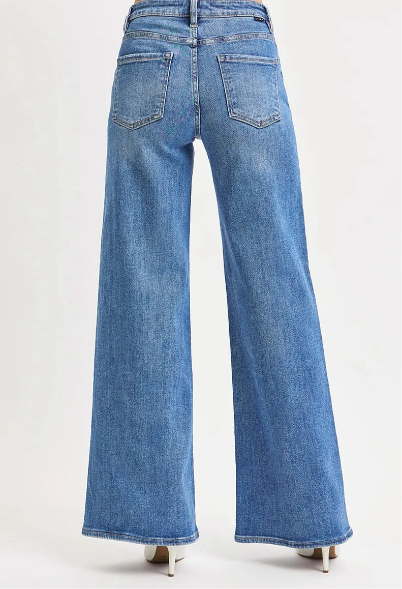 High Rise Wide Leg Jeans