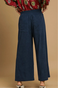 Wide-Leg Corduroy Pants