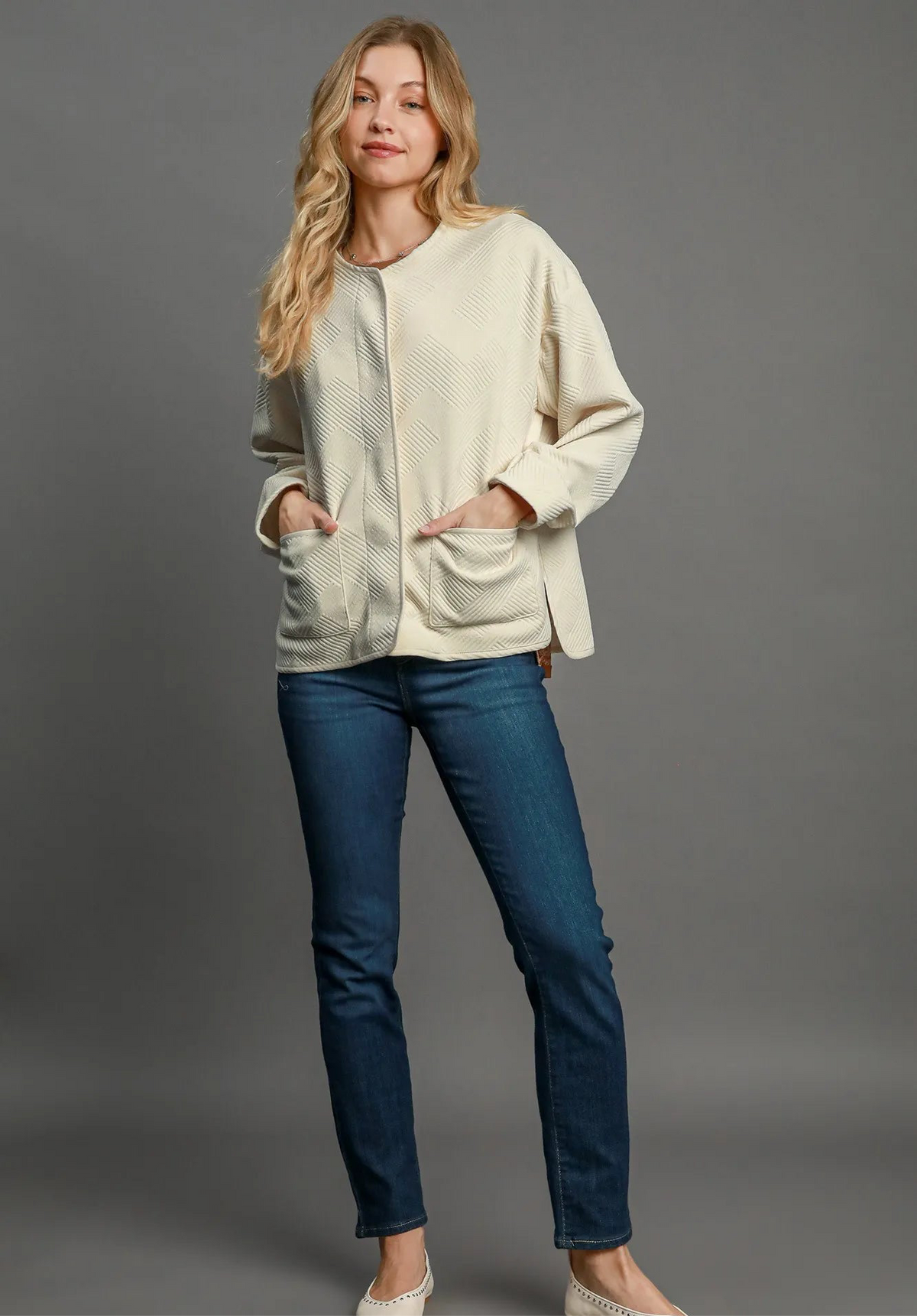 Textured Jacquard Jacket