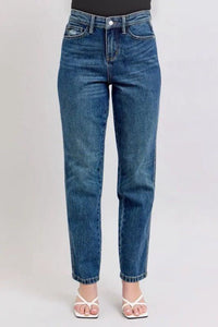 High Waisted Rigid Magic Non-destroy Straight Leg Jeans