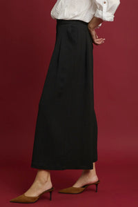 Elastic Waist Wide Leg Pants