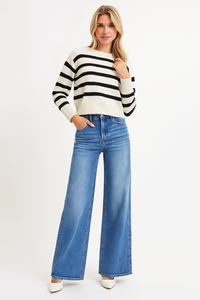 High Rise Wide Leg Jeans